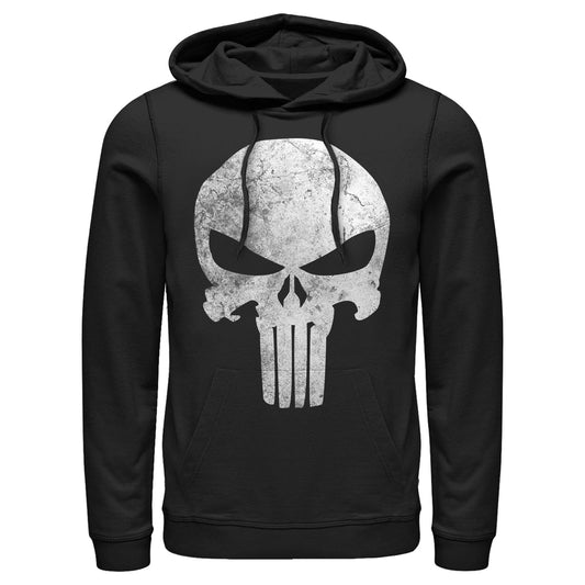 Men's Marvel Punisher DistressedSkull Lightweight Hoodie