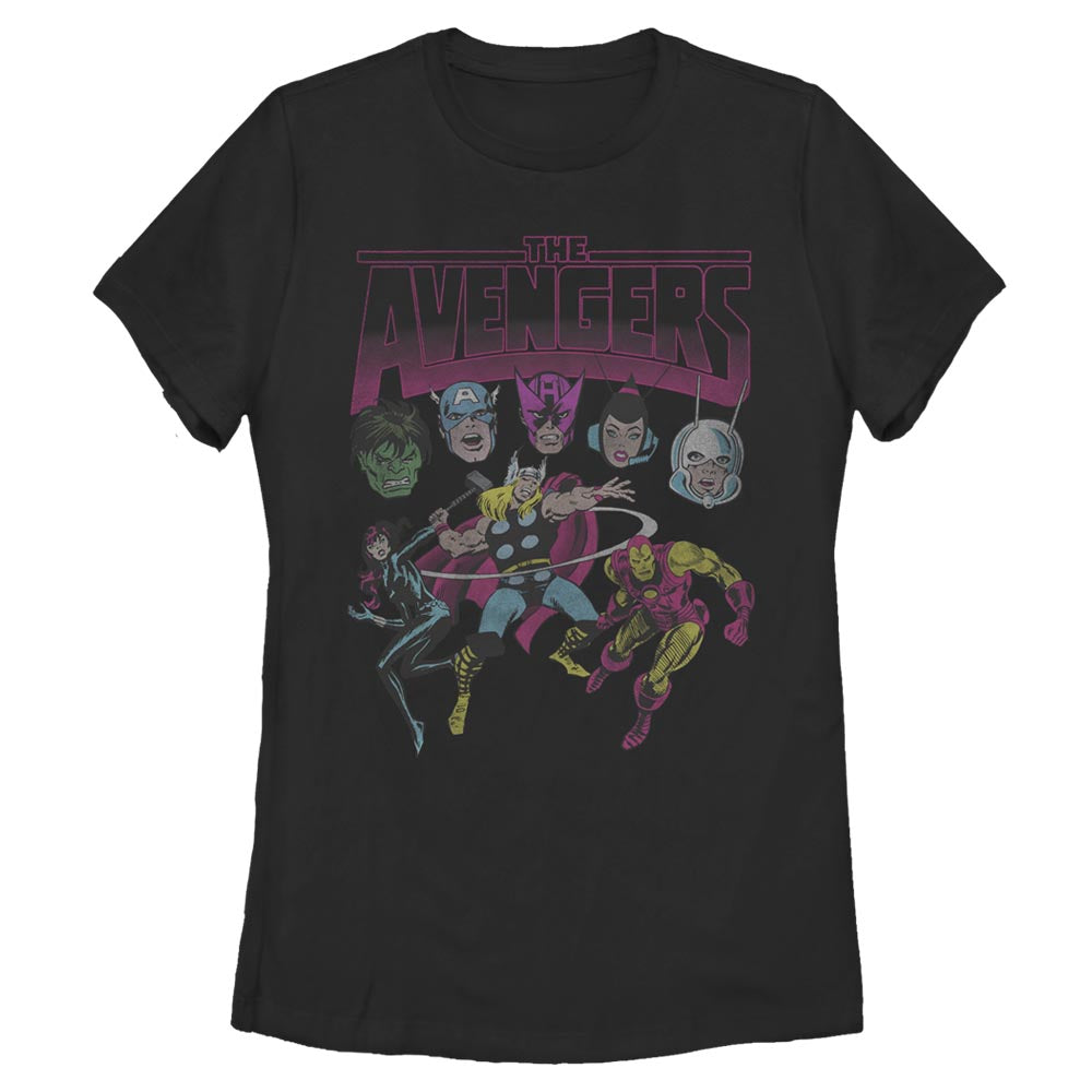 Women's Marvel Grunge Group T-Shirt